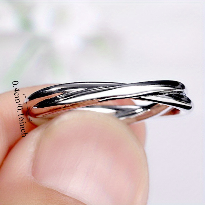 Double Layer Intertwined Women's Ring